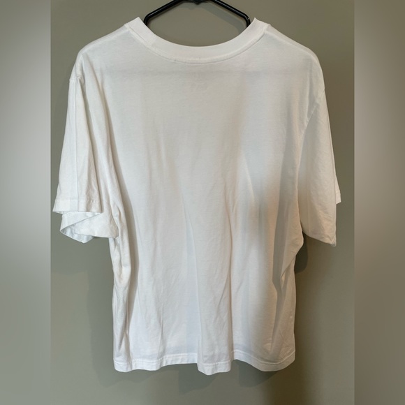 RARE TAKASHI MURAKAMI X BILLIE EILISH FOR UNIQLO BOXY WHITE RACER LOGO ICON TEE! - Picture 5 of 5